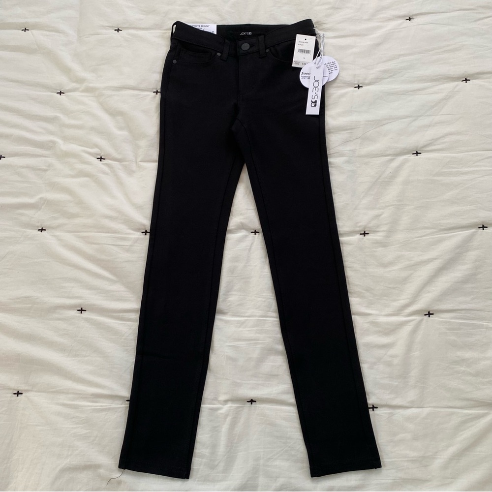 Joe's Jeans Girls Black The Ponte Skinny Mid rise legging Sz 10 NWT